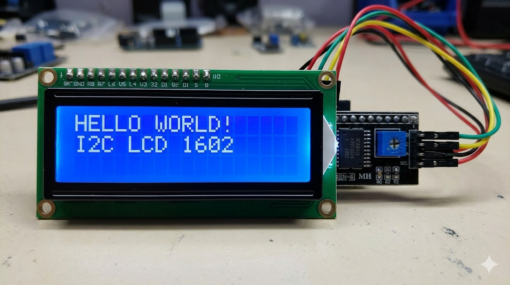 1602 display blue With i2c
