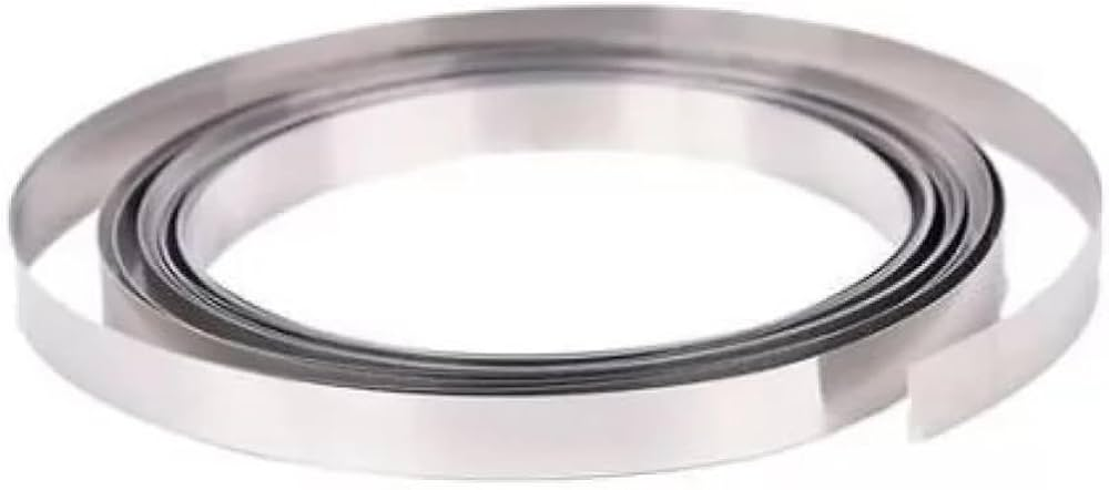 Nickel Plated Strip – 0.12 mm Thickness × 10mm Width (Pack of 1 meter)