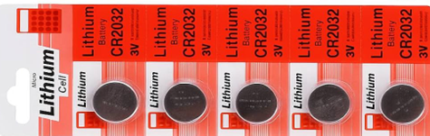 CR2032 3.7 V coin cell