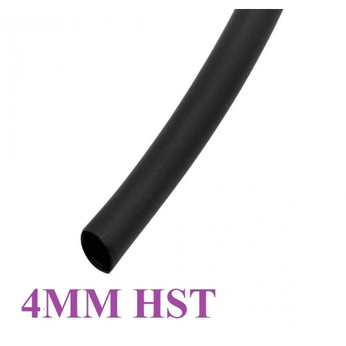 Heat Shrink Sleeve H.S.T. 4MMX1METER BLACK