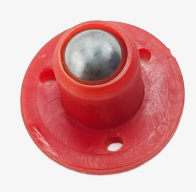 Ball Caster Wheels Red with Screws 
